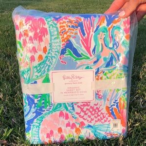 Lilly Pulitzer Pottery Barn Mermaid sheet set full